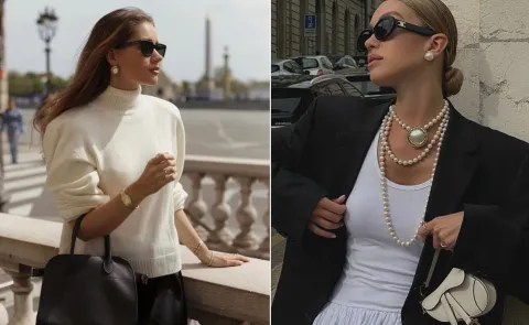 Aros de perlas: el accesorio 'old money' que eleva los looks y es tendencia Aros de perla