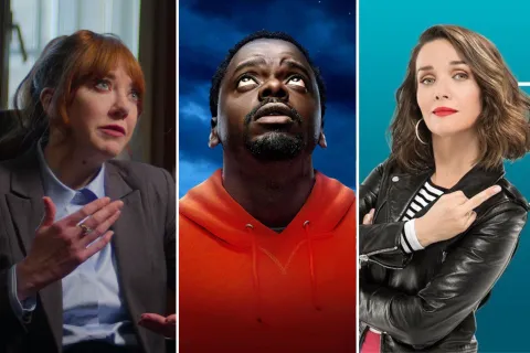Infidelidades, western y romances: 7 series y películas para ver en Netflix ahora mismo Imagenes de Philomena Cunk, Nope y Natalia Oreiro en Re loca.