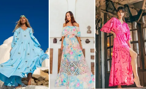 De Paris Hilton a Luisana Lopilato: la argentina que diseña los increíbles vestidos que usan las celebridades Mujeres usando vestidos de colores