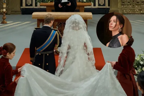 Primera imagen del casamiento de Máxima en la temporada 2 de la serie con Delfina Chaves La boda de Máxima Zorreguieta y el príncipe Guillermo de Holanda, en la temporada 2 de la ficción de Max..