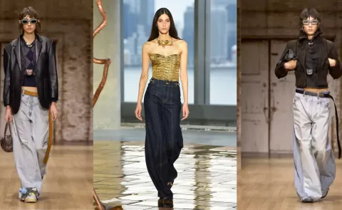 ¿Jeans oversize o skinny? Este es el corte de jean tendencia para este otoño invierno según New York Fashion Week Los cortes de jean tendencia en las pasarelas de Coach y Ulla Johnson en New York Fashion Week 2025