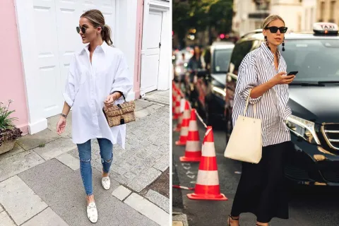 Las camisas oversize reemplazarán a los vestidos en 2025: ¿cómo usarlas? Las camisas oversize llegan para quedarse