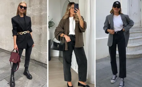 Jeans negros: cómo armar distintos looks con un básico del vestidor jeans negros