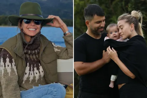 Juliana Awada recibió la visita de Kun Agüero y Sofía Calzetti: sus mejores fotos en el sur Fotos de Juliana Awada, Kun Agüero y Sofía Calzetti.