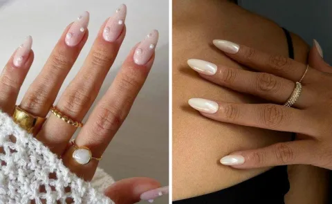 Pearl nails: el diseño de uñas que va a ser furor esta temporada uñas tendencia perladas