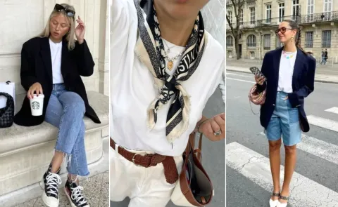 Remera blanca: 20 looks para ir a trabajar en verano usando un básico del vestidor remeras blancas