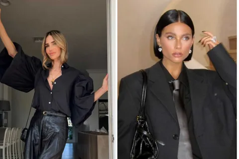 De María Vazquez a Valentina Zenere: los looks monocromo que adelantan la nueva temporada María Vázquez y Valentina Zenere con estilismos en color negro