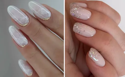 Minimalistas y elegantes: 10 diseños de uñas para novias dos ideas de uñas de novia