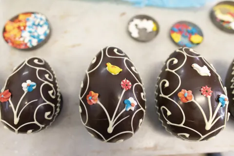 Huevos de Pascua: ¿cuánto cuestan este año en la Semana Santa 2025? Foto de huevos de pascua de chocolate.