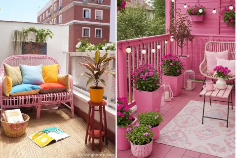 Ideas inspiradoras de Pinterest para lograr un balcón soñado Con algunas ideas deco y un poco de color podés convertir tu balcón en un espacio soñado