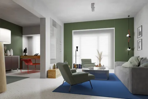 Adiós a los ambientes neutros: vuelve el color en paredes y muebles este invierno 2025 Foto de decoración de ambientes.