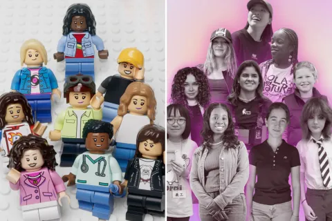 TIME y LEGO se unieron para destacar a niñas que están cambiando el mundo.