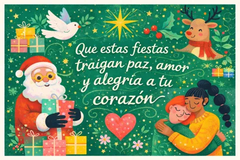 Navidad: 7 tarjetas digitales para compartir con amigos y familia por Whatsapp tarjeta de navidad
