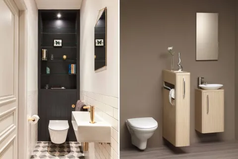 Baños chicos: 5 ideas de guardado para que parezca más amplio y moderno Baños chicos: 5 ideas de guardado para que parezca más amplio y moderno.