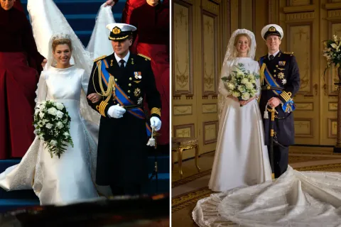Así fue la boda real de la reina Máxima y cómo se recreó en la serie de HBO Max Así fue la boda real de la reina Máxima y cómo se recreó en la serie de HBO Max.