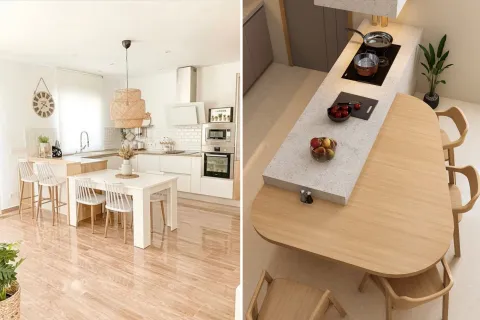 Adiós a la isla fija en la cocina: las alternativas que ganan terreno en los departamentos Adiós a la isla fija en la cocina: las alternativas que ganan terreno en los departamentos.
