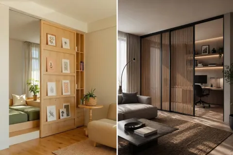 Puertas corredizas en el living: las 5 combinaciones que mejor funcionan en casas chicas.