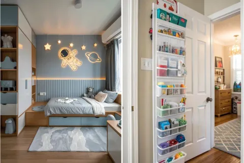 Mini dormitorios infantiles: 10 ideas para organizar ropa y juguetes en pocos metros dormitorios-infantiles-deco-(4).jpg