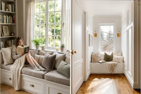 Window seat: cómo recrear en casa el rincón más buscado de Pinterest ventana deco