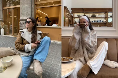 Las botas con corderito de los años 2000 están de vuelta: cómo combinarlas para lograr looks cancheros este invierno Botas calentitas