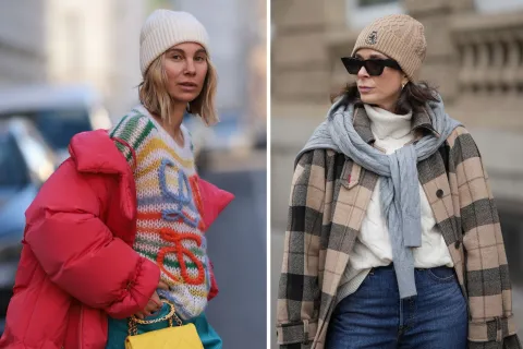 Frío polar en Argentina: el secreto para vestirse abrigada y en tendencia una mujer caminando por la calle abrigada por el frio