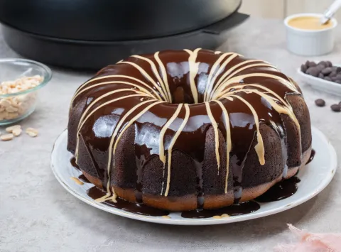 Budín de chocolate y maní receta