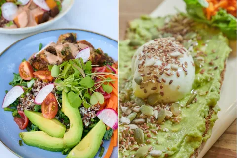 Plato con palta
