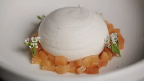 Postre con membrillo