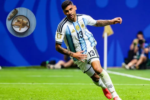 Cuti Romero tiene una cábala con palo santo para los partidos de la Selección.