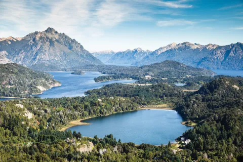 Vista de Bariloche desde el Cerro Campanario