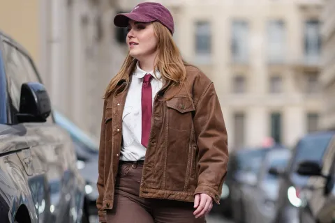 Jean marron street style