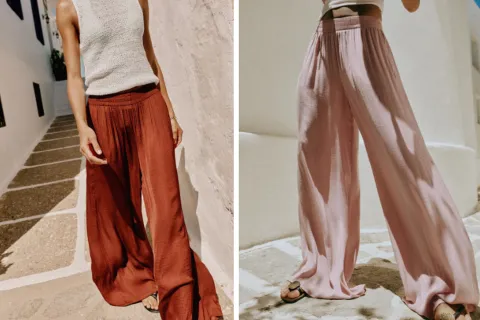 Así son los “pantalones de la muerte”: conocé el polémico modelo que está dando que hablar Dos opciones de los pantalones virales de Zara