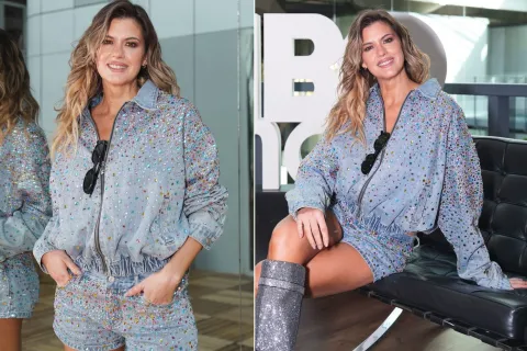 Mery del Cerro apostó a los brillos en el jean