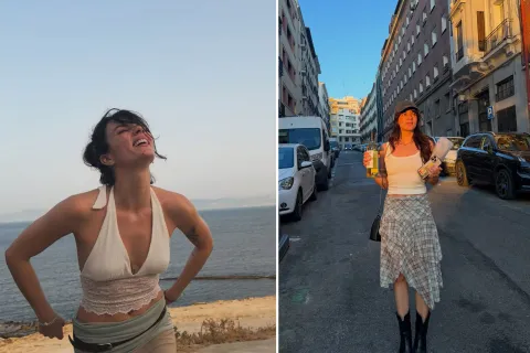 Gimena Accardi de paseo por Europa