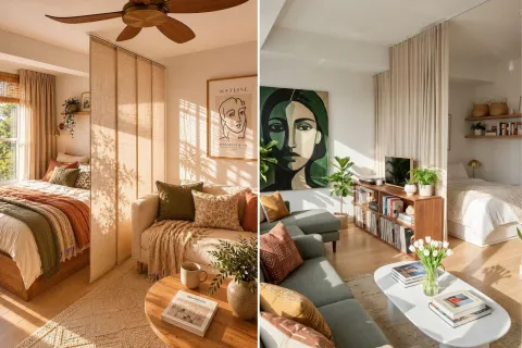 Casas pequeñas: cómo decorar un monoambiente y que parezca de Pinterest Casas pequeñas: cómo decorar un monoambiente y que parezca de Pinterest