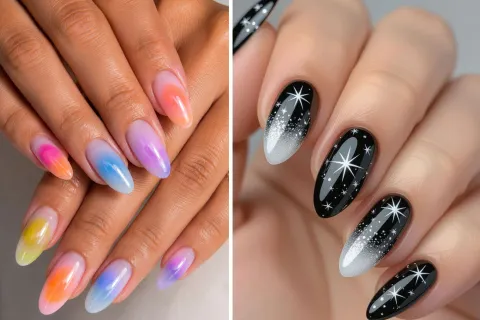 Y2K Nails: 5 diseños de los años 2000 que vuelven con fuerza esta temporada Dos opciones de nail art de los años 2000