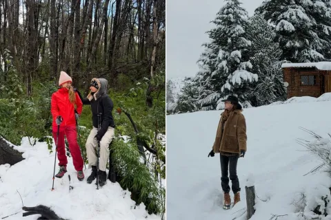 Juliana Awada mostró los zapatos de corderito ideales para enfrentar el frío patagónico Juliana awada