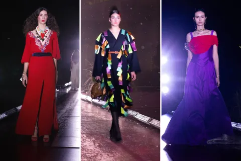 El estilismo Frida en una pasarela a cielo abierto: así fue el cierre de la Semana de la Alta Costura Pasarela Frida
