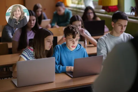 María Victoria Alfieri, pedagoga: "Al momento de elegir una escuela conviene preguntar para qué usa la IA" uso de la IA en clase