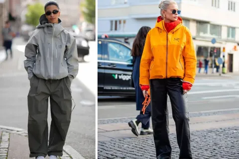 Gorpcore: la tendencia que lleva la ropa de montaña a la ciudad en 2026 Dos looks de mujeres con estilo gorpcore