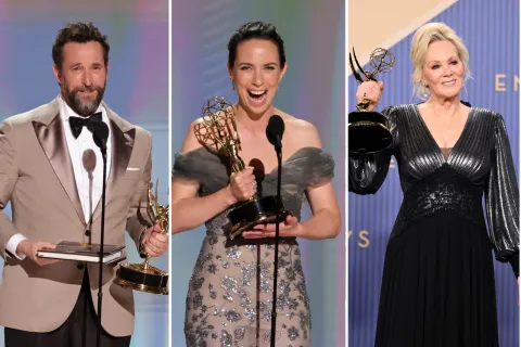 Las mejores series del año: la lista completa de ganadores en los Premios Emmy 2026 Foto de ganadores Emmy 2026.