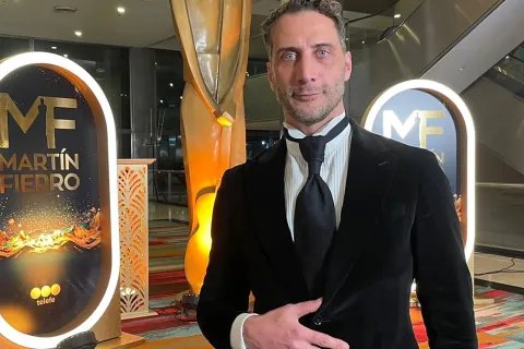 Luciano Cáceres en los Martin Fierro