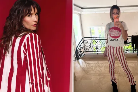 De la China Suárez a Natalia Oreiro: así suman las rayas las famosas a sus looks Natalia Oreiro y La China Suarez