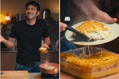 Pastel de papa: la receta de Pedro Rosemblat que le preparó a Lali, ella amó y se volvió viral pedro rosemblat cocina pastel de papas