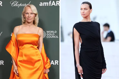 De Pamela Anderson a Irina Shayk: los mejores looks del Festival de Venecia 2026 Pamela Anderson e Irina Shayk en Venecia