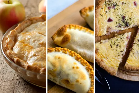 Tarta, empanada y quiche
