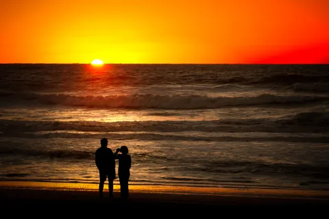 atardecer en laplaya