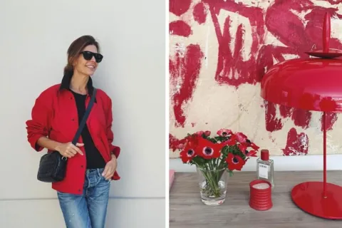 La teoria del rojo inesperado: Juliana Awada compartió en sus redes los detalles Deco para realzar tu casa Juliana Awada con deco colorada