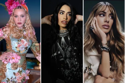 Madonna, Tini y María Becerra: ¿quiénes serían las posibles invitadas al show de Lali? Foto de posibles invitadas al show de Lali en River Plate.