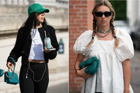 Verde: el color tendencia que se suma a los looks de primavera-verano Looks con detalles en verdes